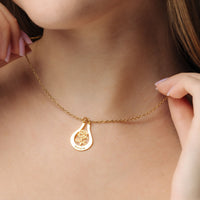 Thumbnail for Brother & Sisters Necklace Birth Flower Name Necklace
