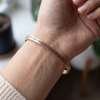 Thumbnail for Gravur armband — Nahaufnahme der Details, Roségold | SKU: btuvoy-rg