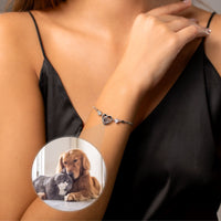 Thumbnail for Diamond Personalized Photo Bracelet - Personalized Gift - Custom Jewelry For Her - Custom Bracelet Picture - Personalised Photo Gift Bracelet Brother & Sisters