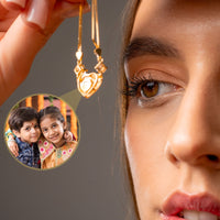 Thumbnail for Diamond Personalized Photo Bracelet - Personalized Gift - Custom Jewelry For Her - Custom Bracelet Picture - Personalised Photo Gift Bracelet Brother & Sisters