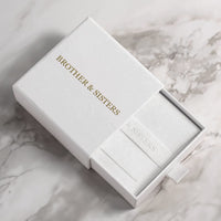Thumbnail for Brother & Sisters packaging for Birth Flower Name Necklace in elegant white box.