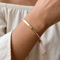 Thumbnail for Freundschaftsarmband — Nahaufnahme der Details, Gold | SKU: lecorail-g
