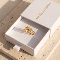 Thumbnail for Ring verstellbar — in der Geschenkbox, Gold | SKU: lezigzag