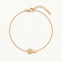 Thumbnail for Ananas armband — Produktfoto auf weißem Hintergrund, Gold | SKU: 9178613-gold