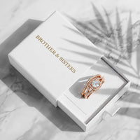 Thumbnail for Verlobungsring und ehering set — in der Geschenkbox, Roségold | SKU: 497080-4.5-rose-gold