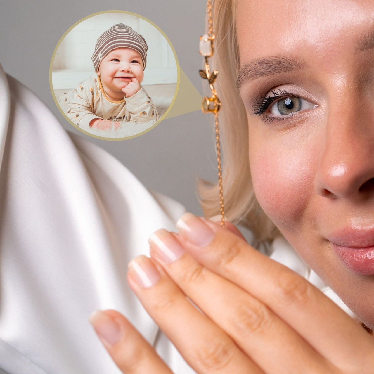 Tulip Personalized Photo Bracelet - Personalized Gift for Women - Custom Jewelry for Her - Custom Bracelet Picture - Personalised Photo Gift Bracelet Brother & Sisters