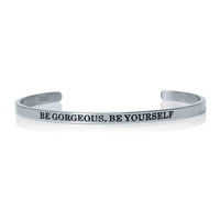 Thumbnail for Armband mit spruch — Produktfoto auf weißem Hintergrund, Silber