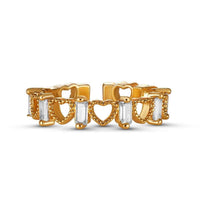Thumbnail for Herzring gold — Produktfoto auf weißem Hintergrund, Gold