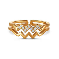 Thumbnail for Ring verstellbar — Produktfoto auf weißem Hintergrund, Gold