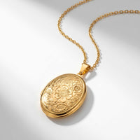 Thumbnail for Florale Foto-Medaillon-Kette