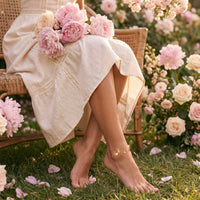 Thumbnail for Siena Fußkettchen Gold mit Schmetterlingen