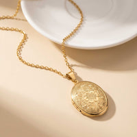 Thumbnail for Florale Foto-Medaillon-Kette