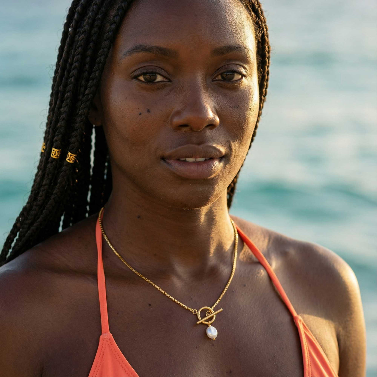 La Isla Perlen Toggle Halskette