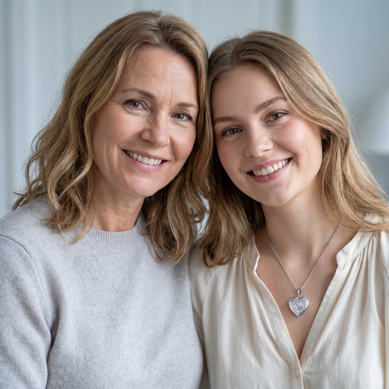 Blumen-Herz-Medaillon Halskette mit Foto