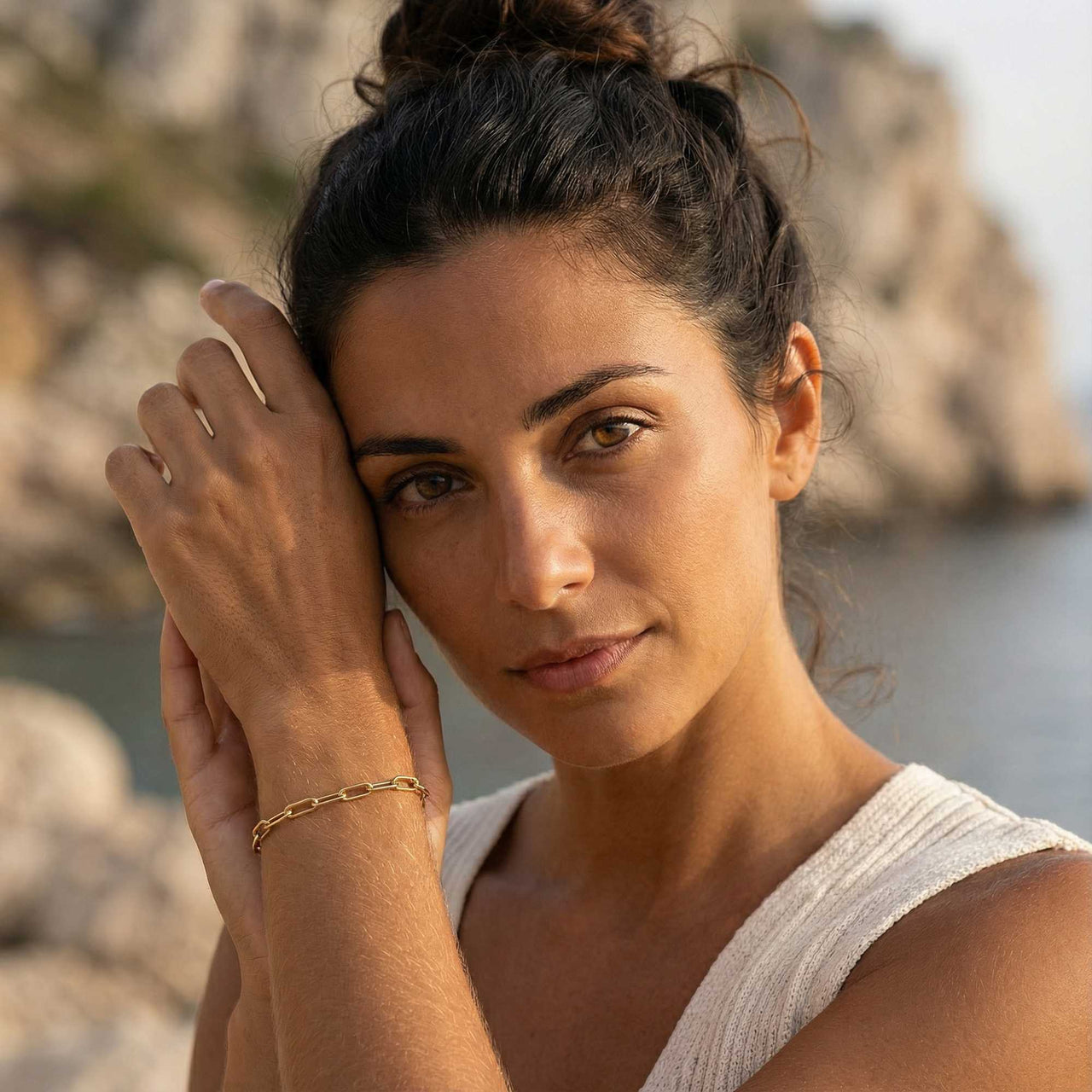 Büroklammer-Ketten Armband