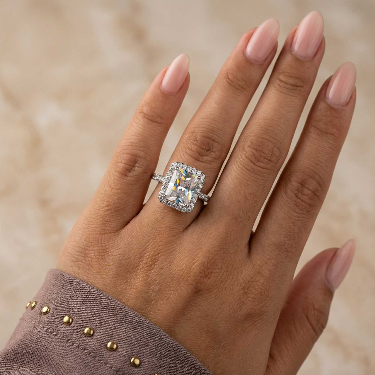 Silberner Rechteckring