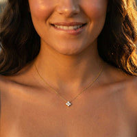 Thumbnail for Kristall Blumen Anhänger Kette