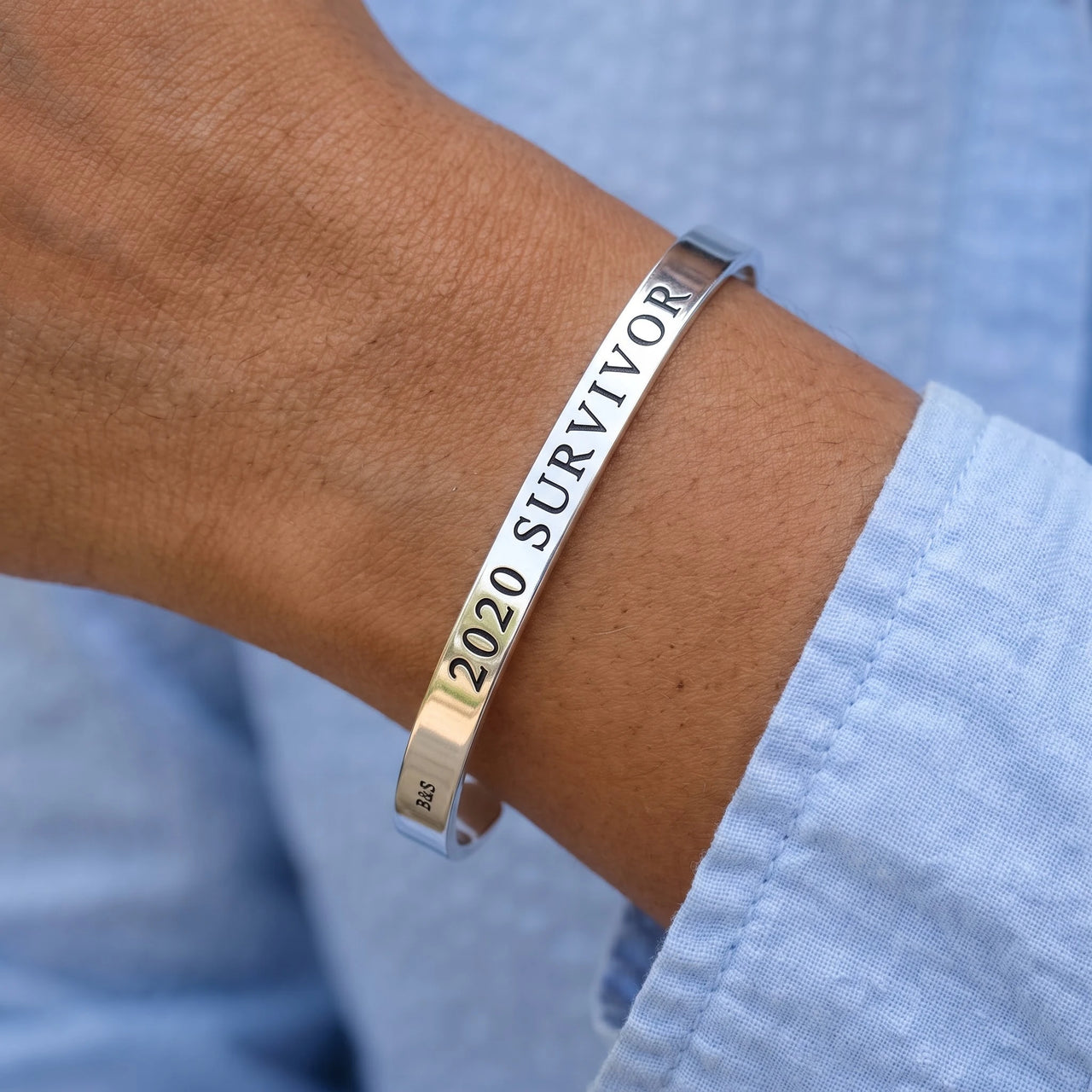 Armband damen — Nahaufnahme der Details, Silber | SKU: 2020s-wg