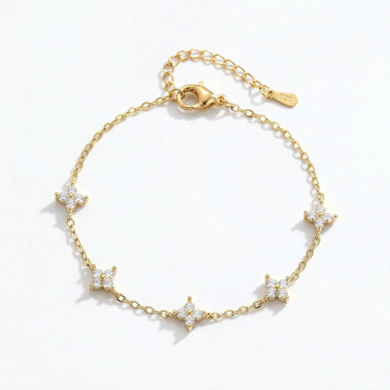 Kristall Blumen Armband