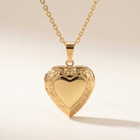 Thumbnail for Scroll-Herz-Foto-Medaillon-Kette