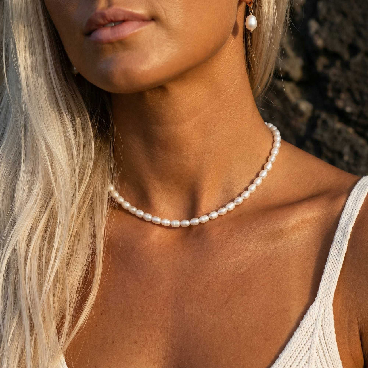 Süßwasserperlen Choker