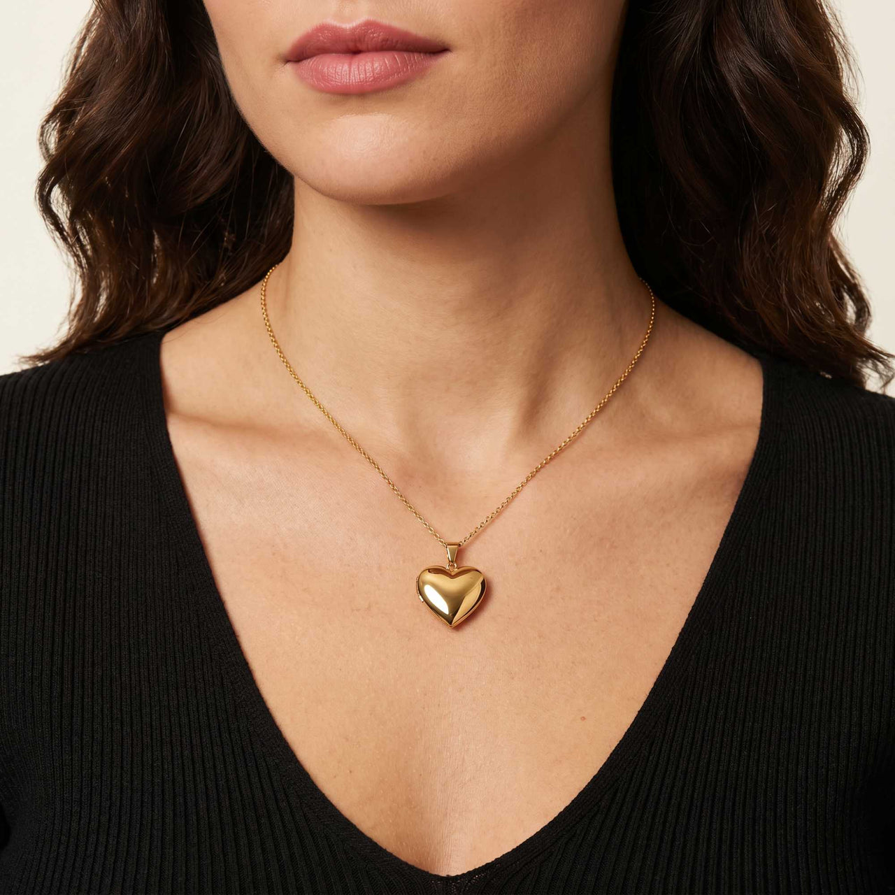 Herz-Medaillon Halskette mit Foto