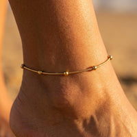Thumbnail for Taormina Fußkettchen Gold Satellite
