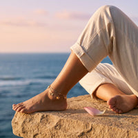 Thumbnail for Fußkettchen Gold Schmetterling Zweilagig