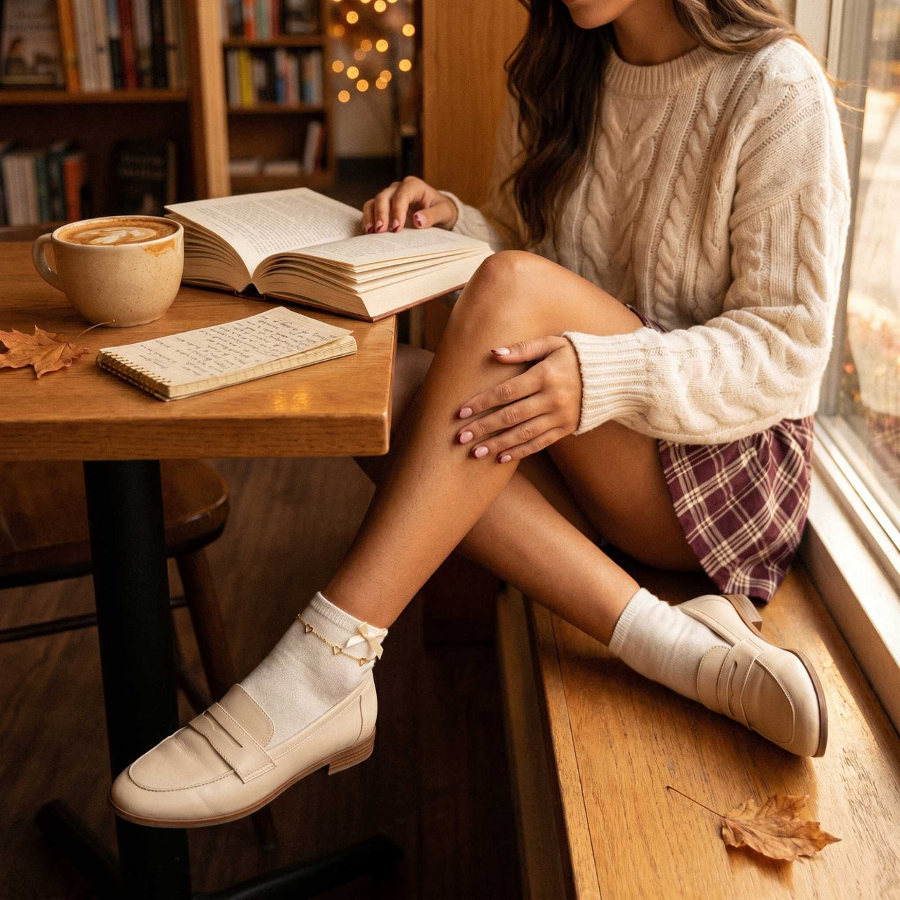 Fußkettchen Gold Offenes Herz