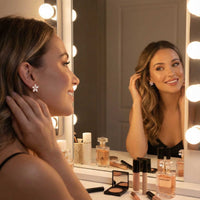 Thumbnail for Kristall Blumen Ohrstecker 