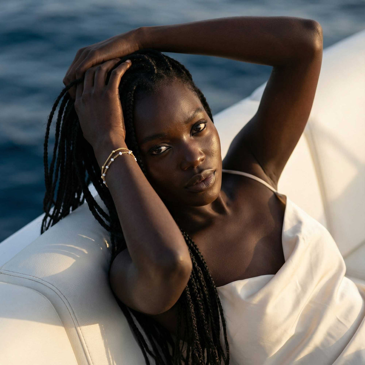 Double White Armband