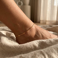 Thumbnail for Sorrento Fußkettchen Gold Schlangenkette