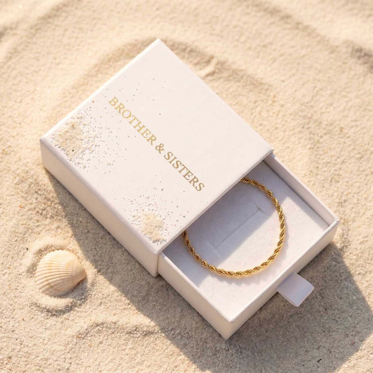 Portofino Fußkettchen Gold Kordelkette