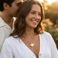 Thumbnail for Kristall-Herz-Medaillon Halskette mit Foto