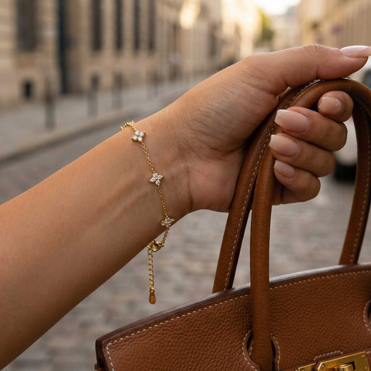 Kristall Blumen Armband