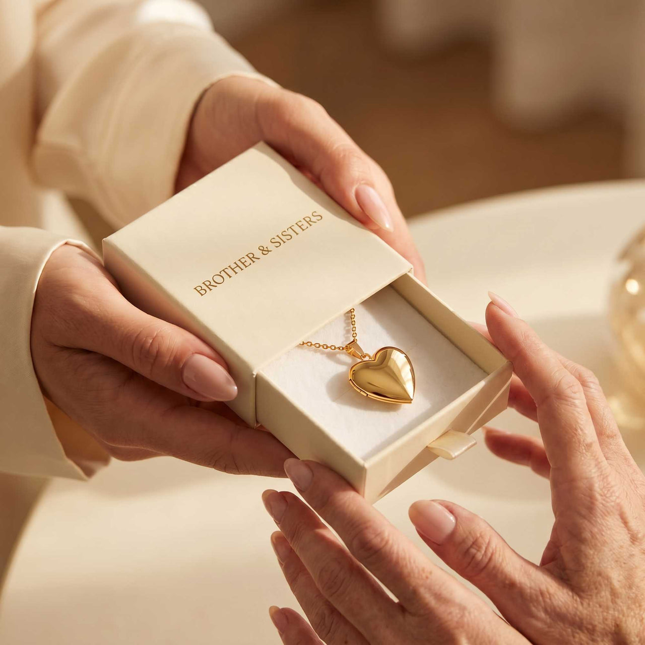 Herz-Medaillon Halskette mit Foto