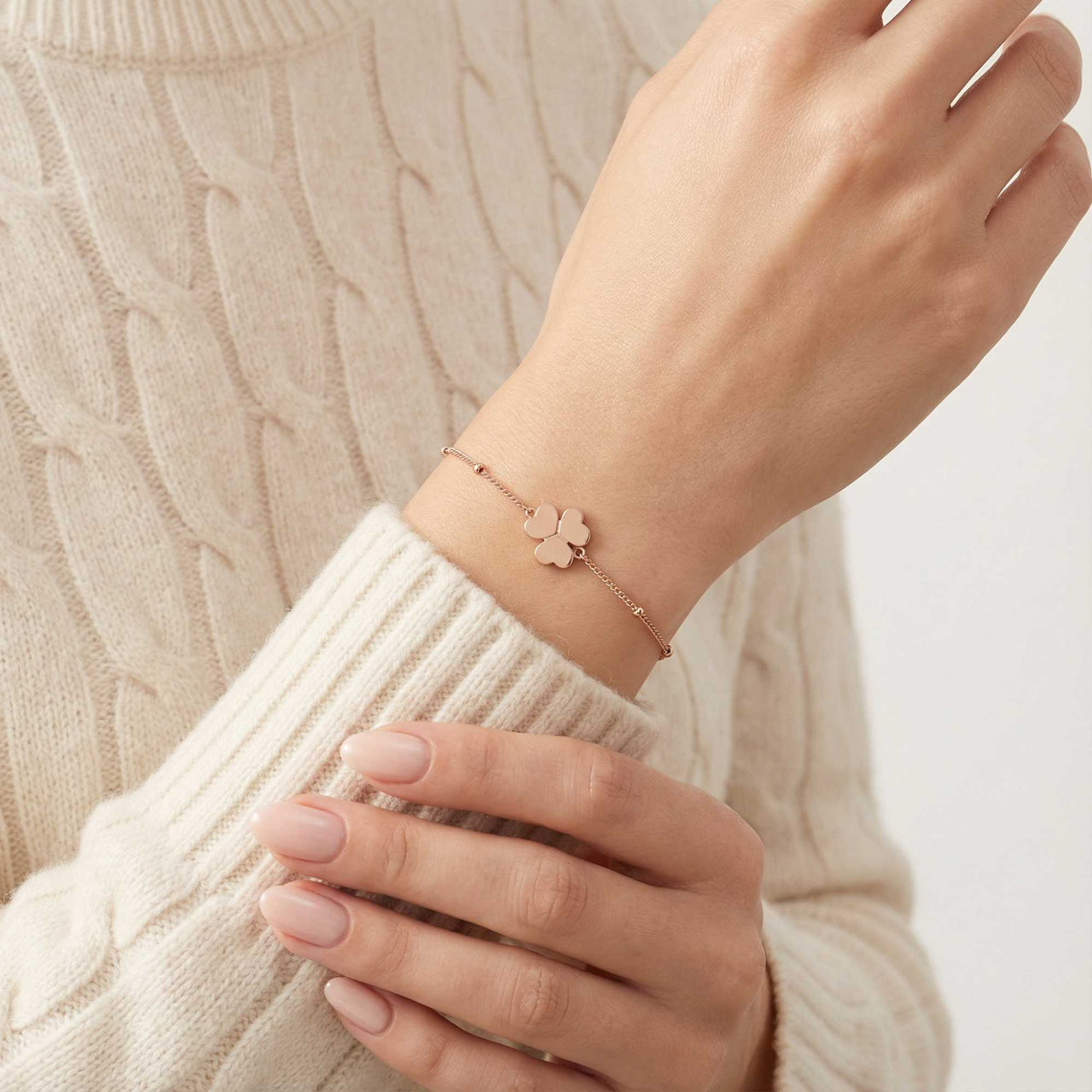 Glücks-Kleeblatt Armband