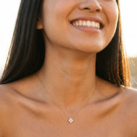 Thumbnail for Kristall Blumen Anhänger Kette