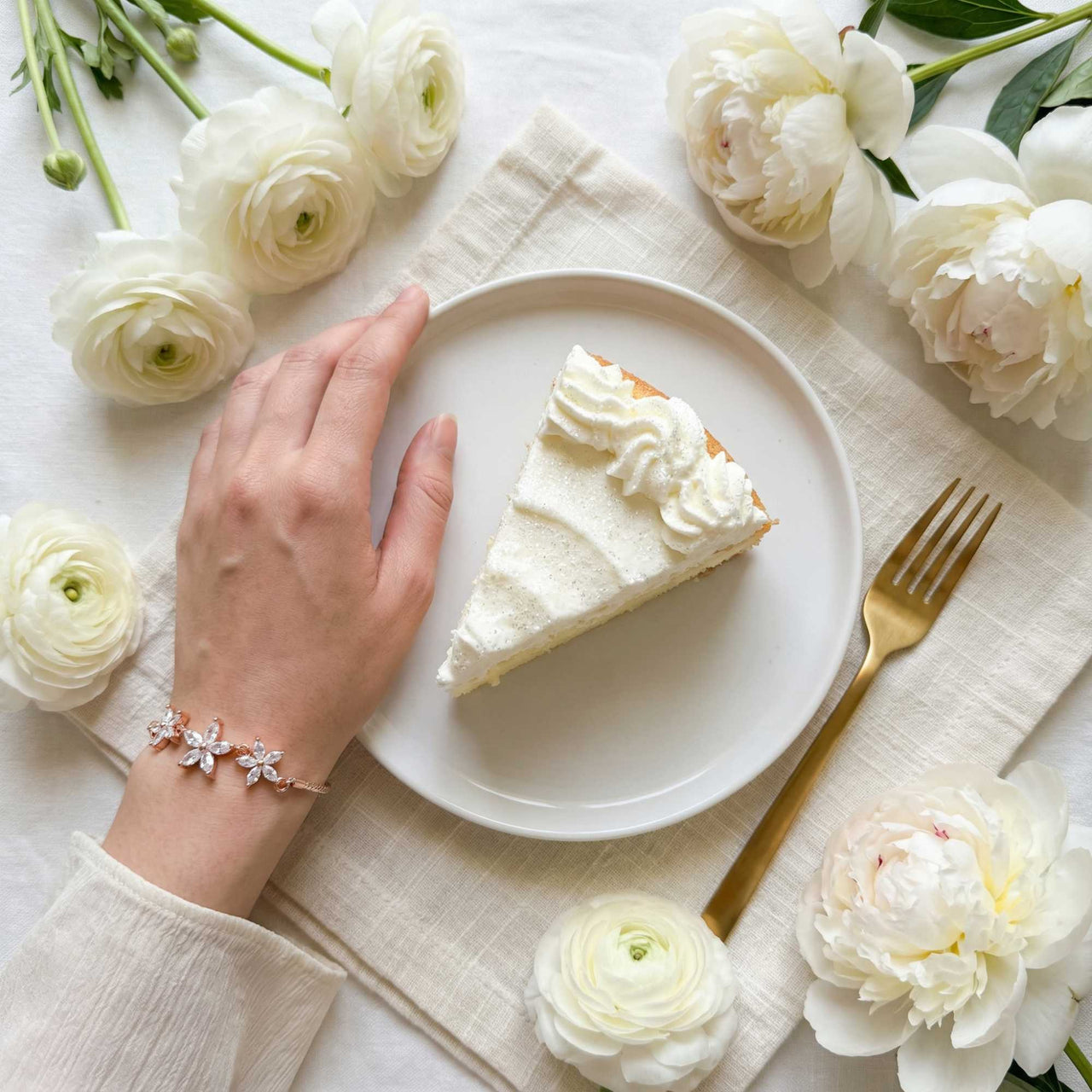 Kristall Blumen Armband