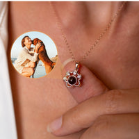 Thumbnail for Paw Print Photo Necklace