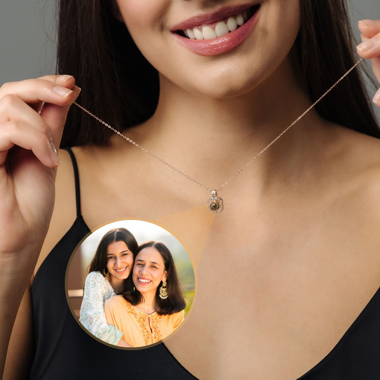 Square Photo Necklace