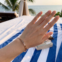Thumbnail for Mutmach armband — getragen, echte Größe, Roségold | SKU: 7220397-rose-gold-plated