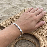 Thumbnail for Gravur armband — getragen, echte Größe, Silber | SKU: cp-wg