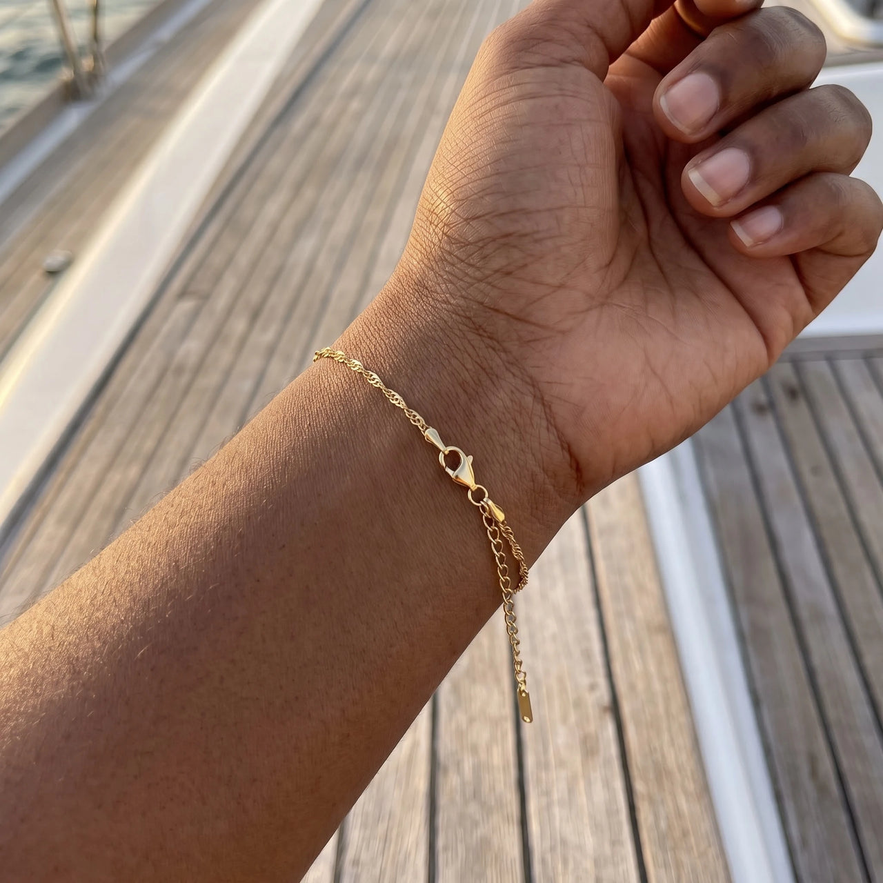 Armband gold damen — getragen, echte Größe, Gold | SKU: lafinesse