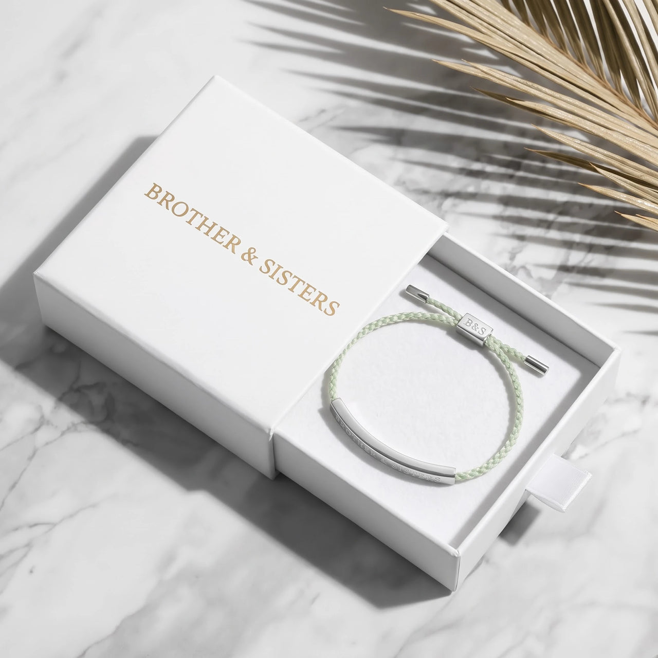 Armband kordel — in der Geschenkbox, Silber | SKU: lanature-wg