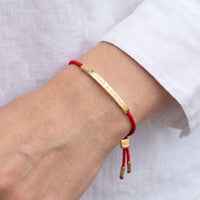 Thumbnail for Freundschaftsarmband — Nahaufnahme der Details, Gold | SKU: lamour-g