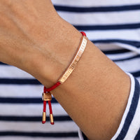 Thumbnail for Geflochtenes armband — Nahaufnahme der Details, Roségold | SKU: lamour-rg