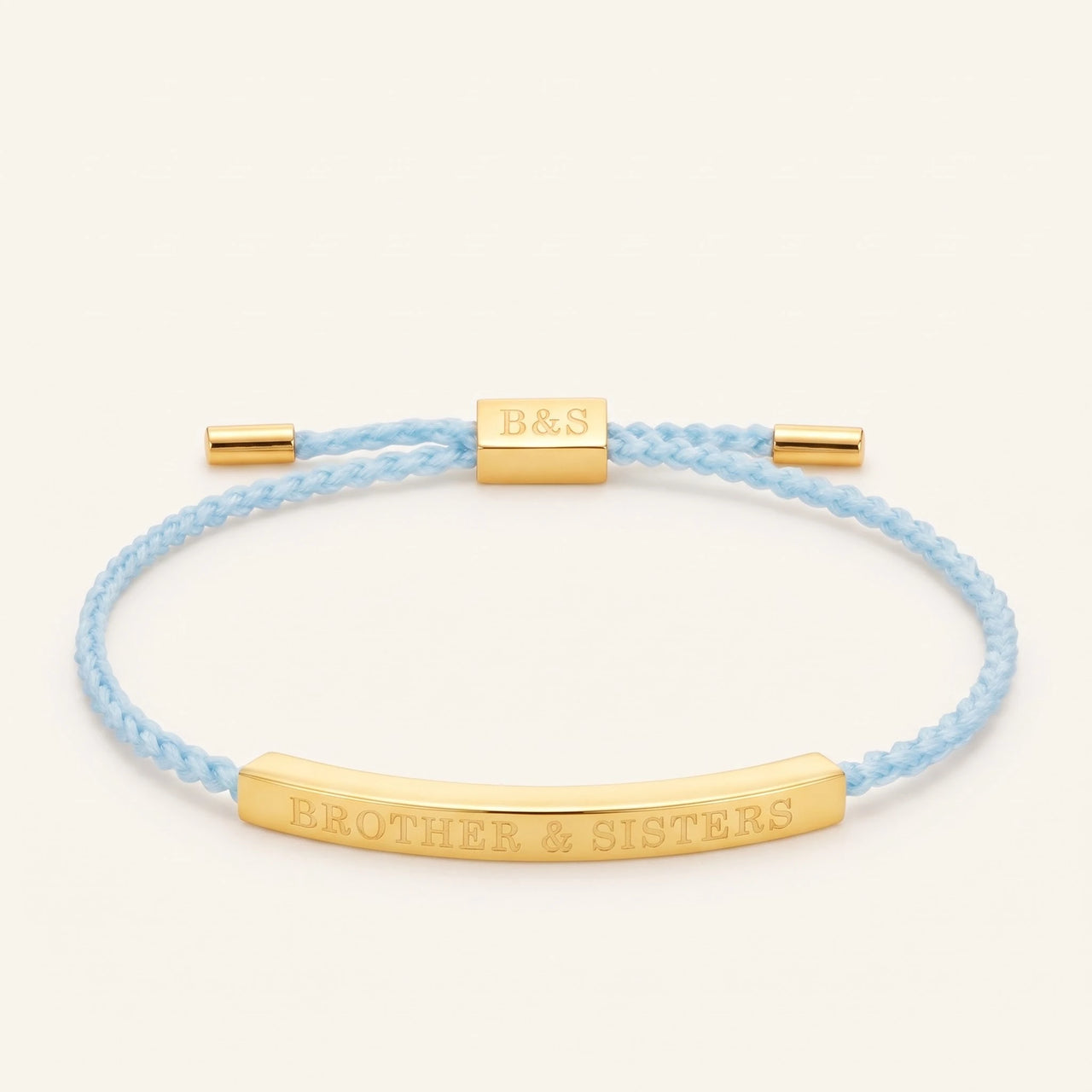 Armband hellblau — Produktfoto auf weißem Hintergrund, Gold | SKU: leciel-g