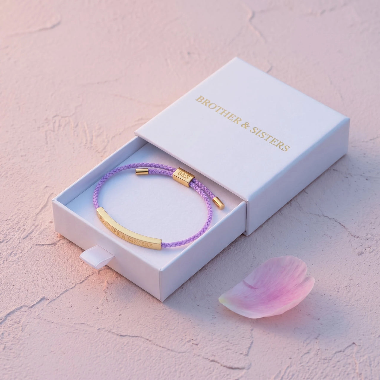 Freundschaftsarmband — in der Geschenkbox, Gold | SKU: lemauve-g