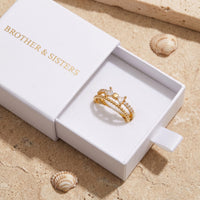 Thumbnail for Schmetterling ring — in der Geschenkbox, Gold | SKU: lepapillon